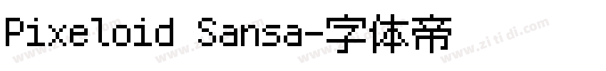 Pixeloid Sansa字体转换